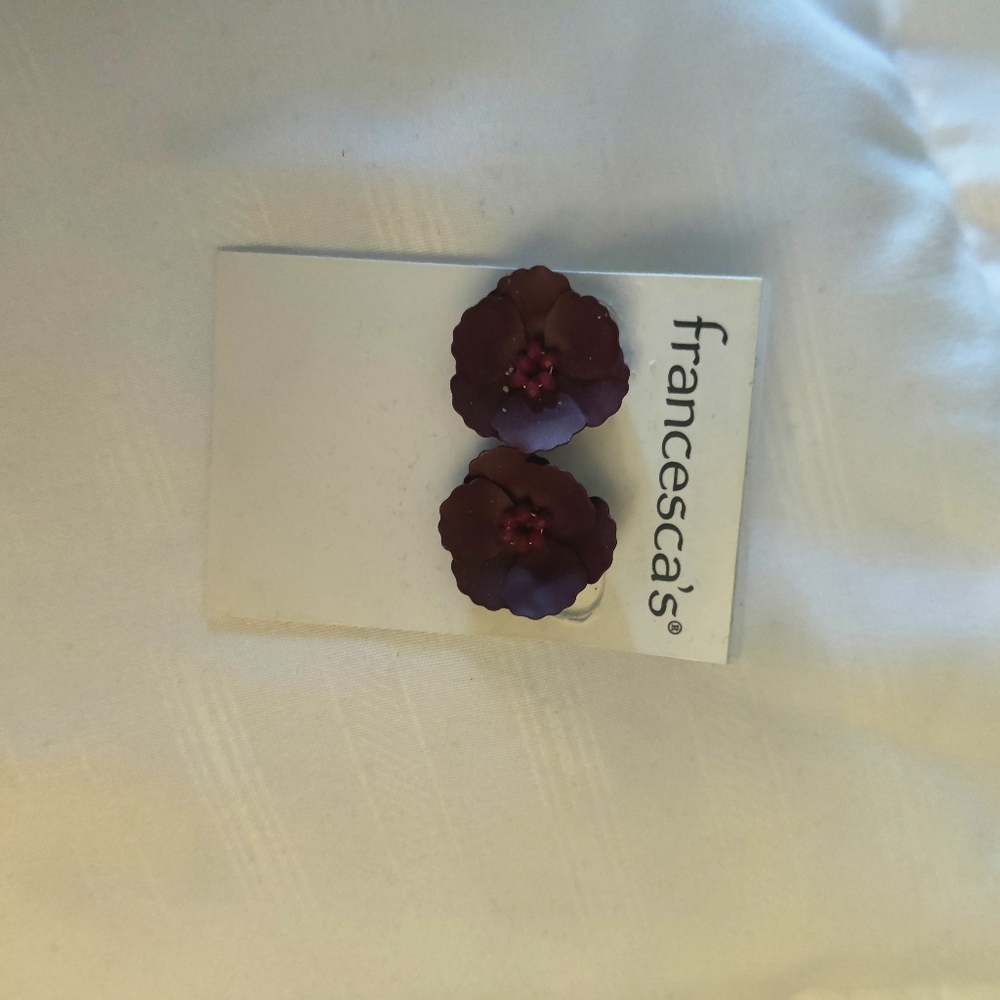 Flower earrings